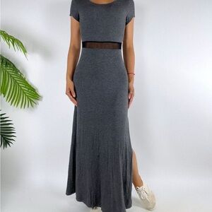 Rolla Coster Gray Sheath Maxi Dress